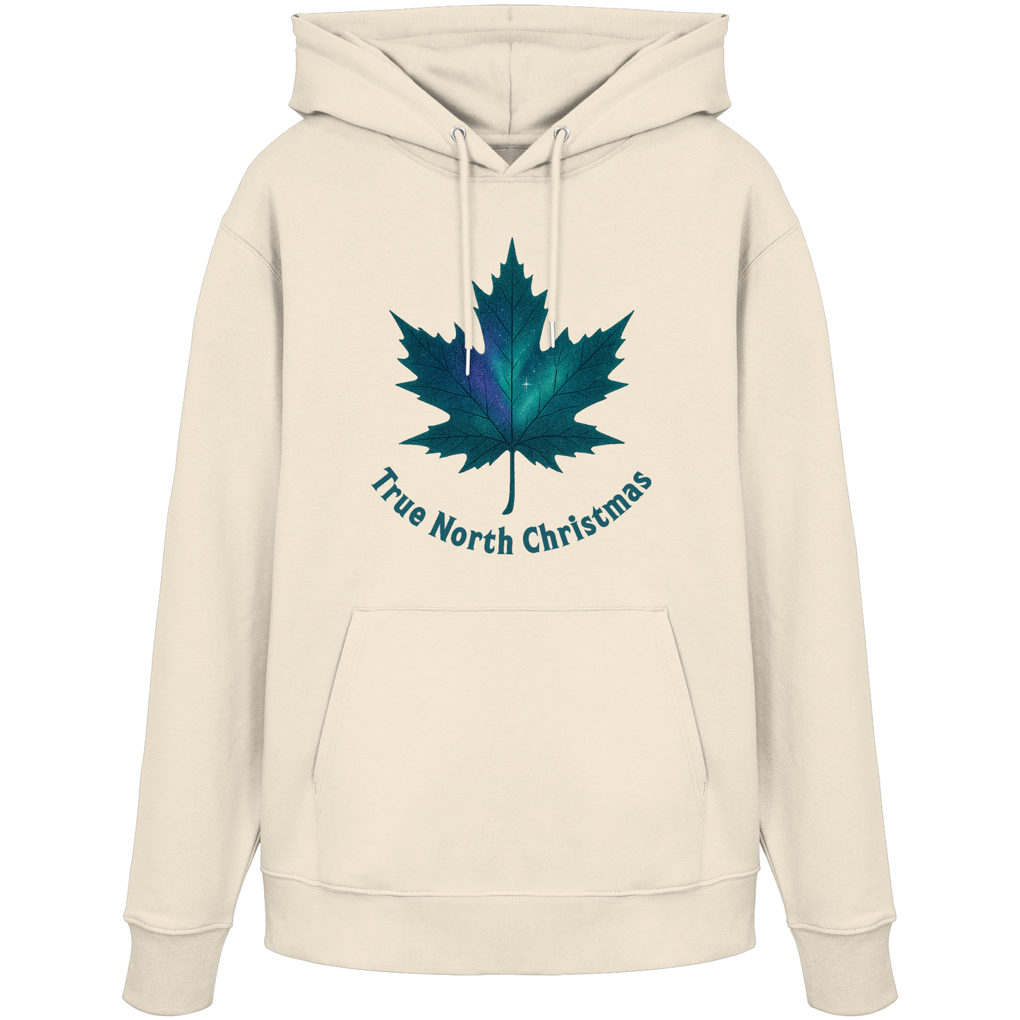 True North Christmas Hoodie | Maple Leaf Holiday Hoodie | Fleece Hoodie – Premium Softstyle Cotton