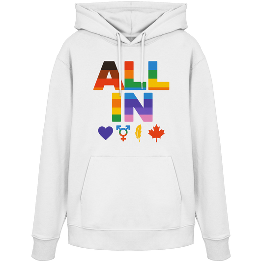 ALL IN Heart. Voice. Pride. - Warm & Cozy Pride Hoodie