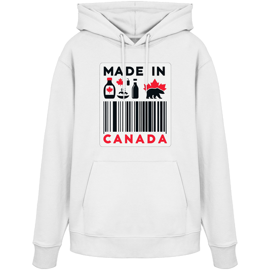 “Made in Canada” Unisex Hoodie – Minimalist, Playful and Proud
