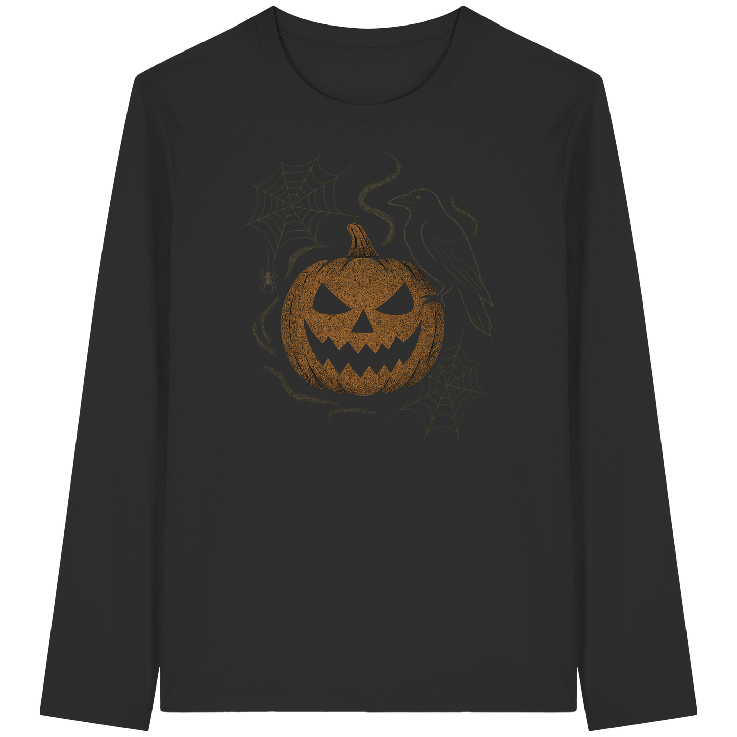 Ghostly Pumpkin – Long Sleeve Halloween Shirt | Spooky Cute Design