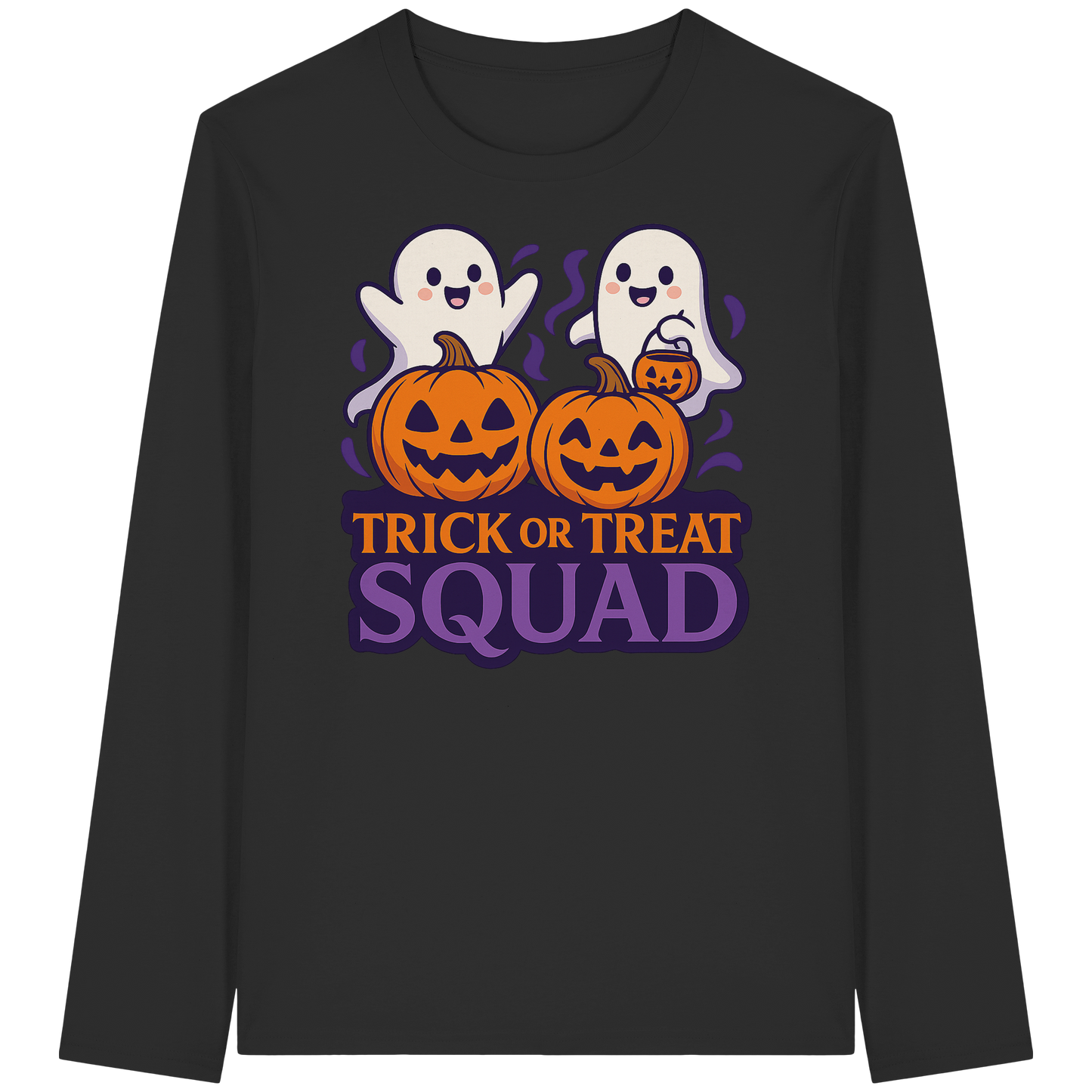 Trick or Treat Squad – Unisex Fall Long Sleeve Tee for Halloween Squad