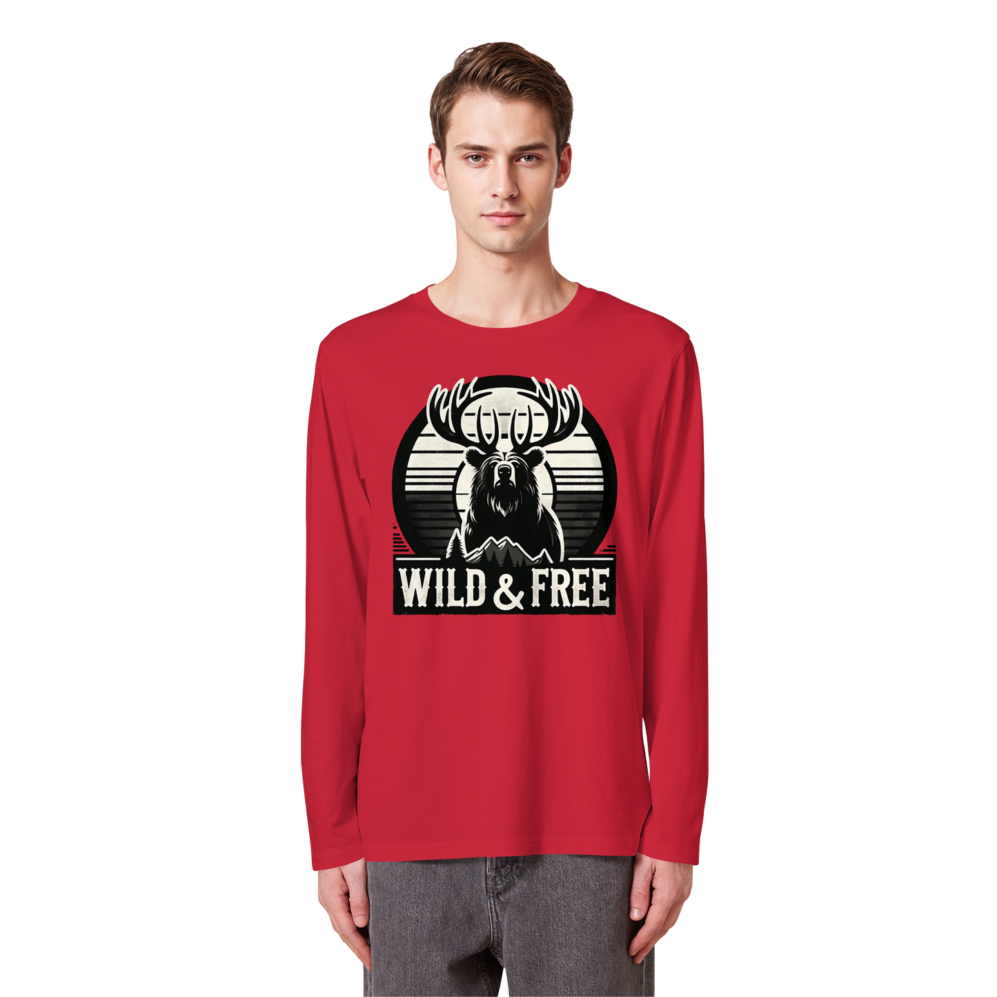 “Wild & Free” Unisex Long Sleeve Tee – Perfect for Camping and Outdoor Adventures