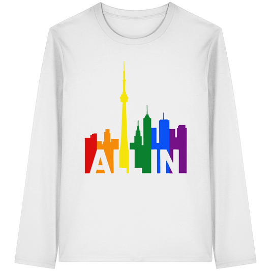 ALL IN – Pride Toronto Long Sleeve T-Shirt – Unisex Fit – Bold & Comfortable
