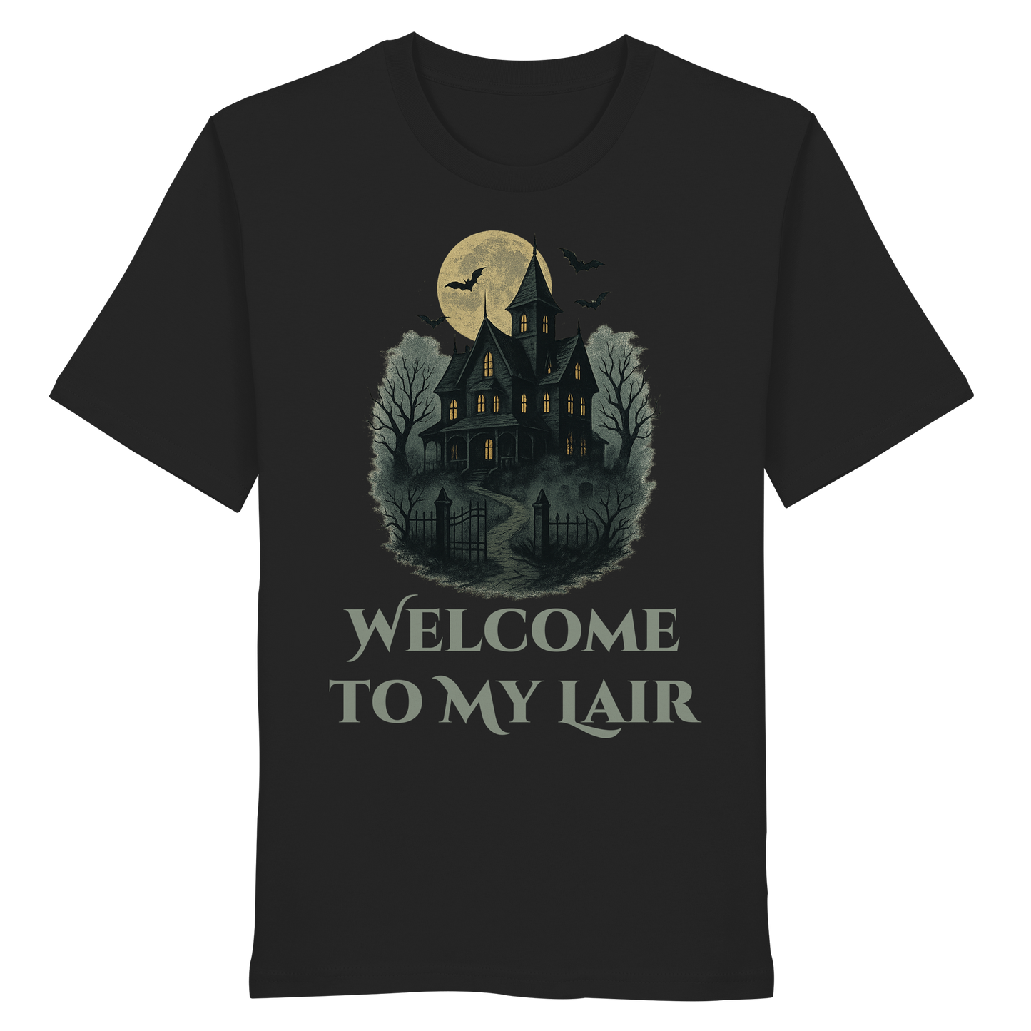 Welcome To My Lair – Funny Halloween Tee | Spooky Bat Cave Vibes Shirt