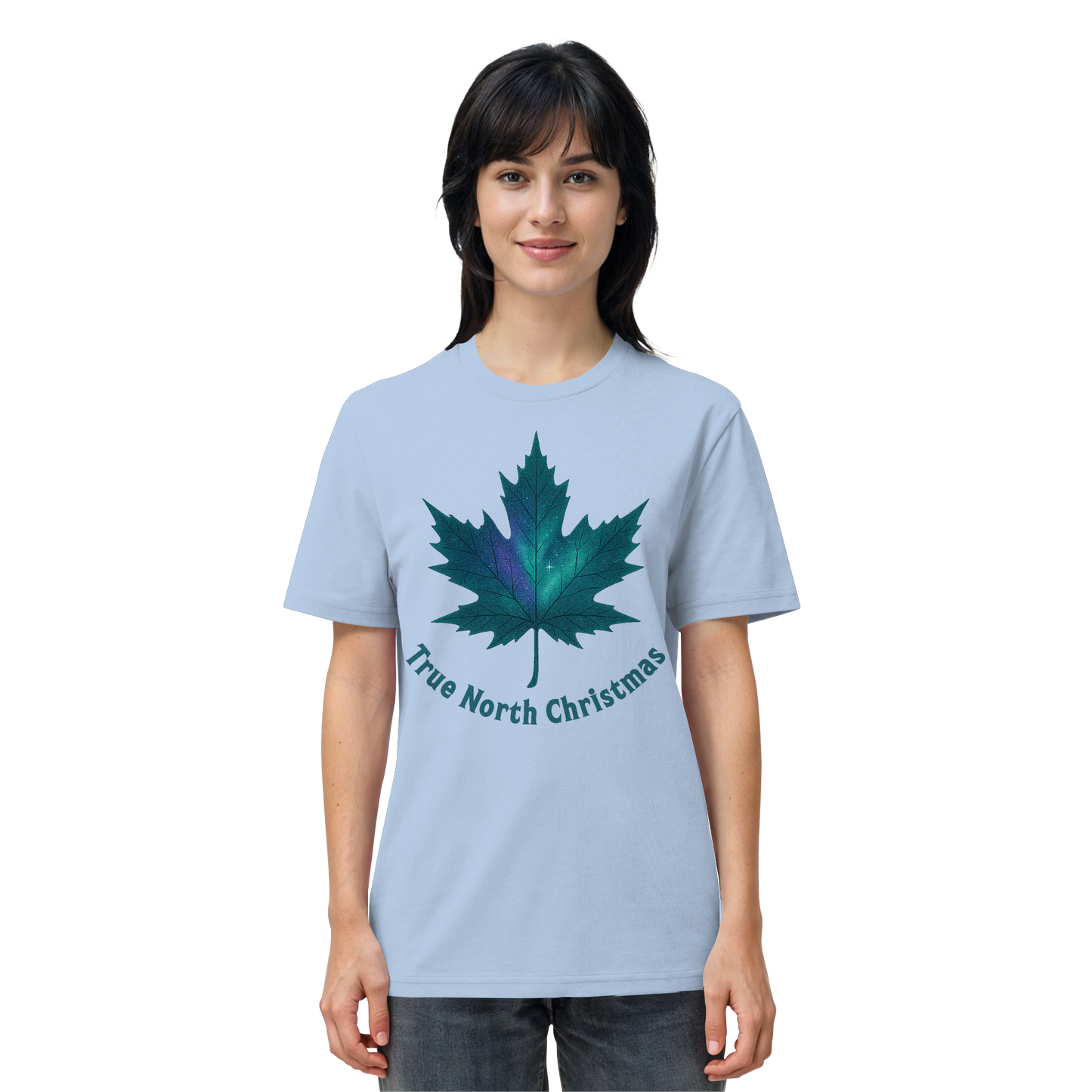 True North Christmas | Maple Leaf Holiday Tee | Proudly Christmas Shirt – Premium Cotton Gift