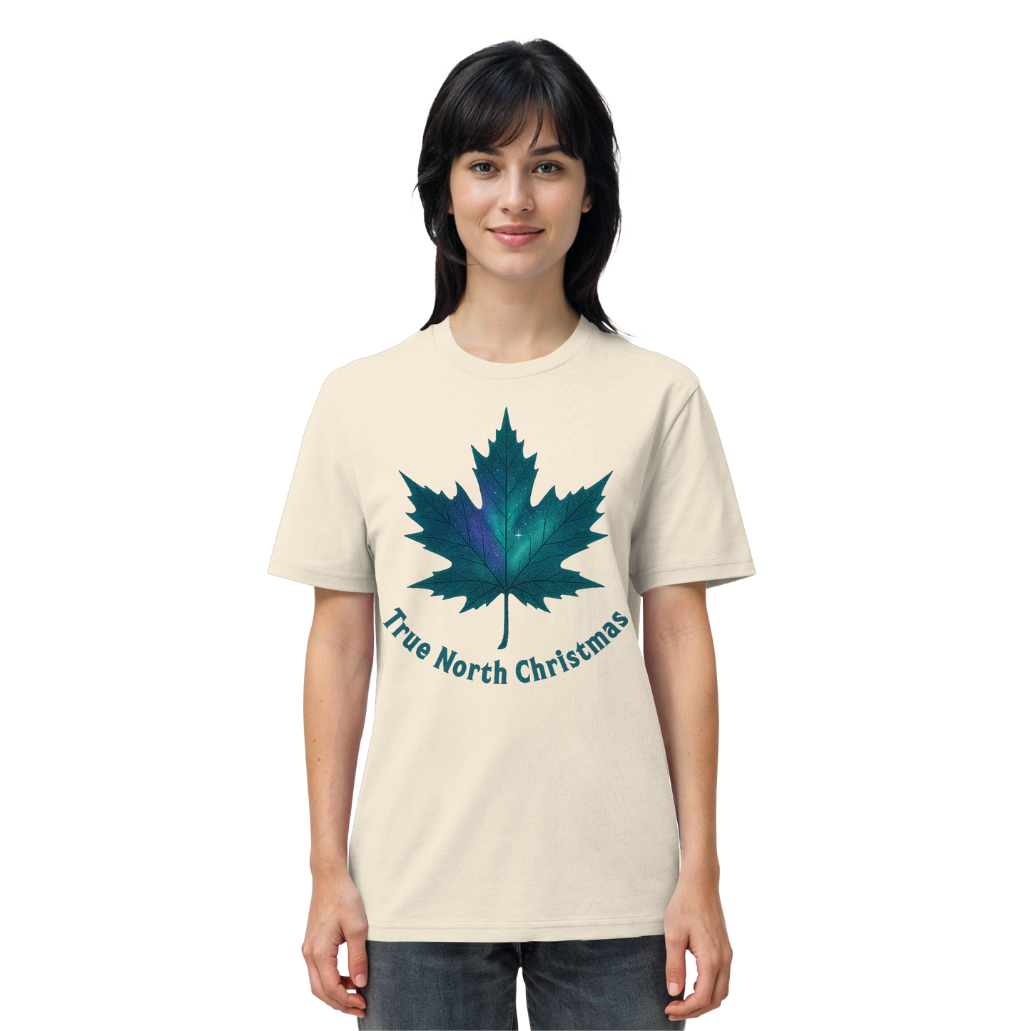 True North Christmas | Maple Leaf Holiday Tee | Proudly Christmas Shirt – Premium Cotton Gift