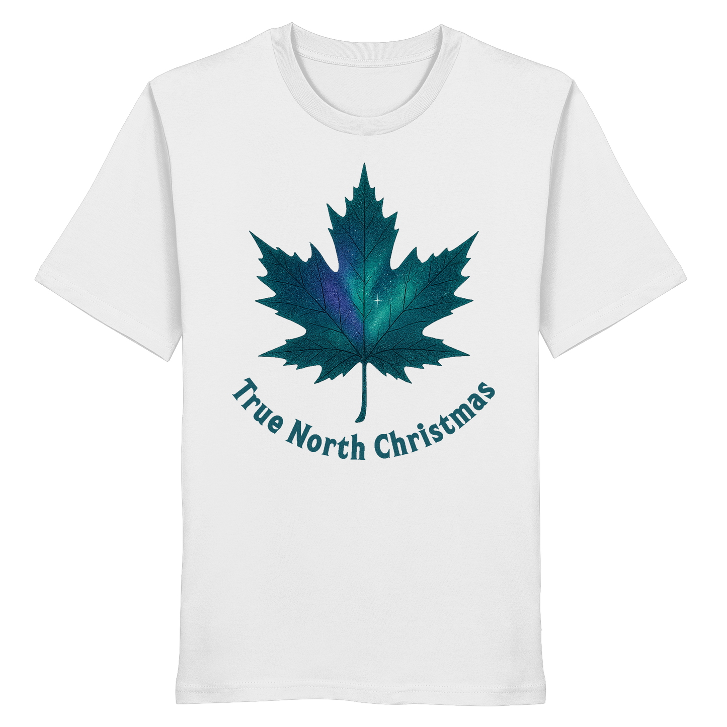 True North Christmas | Maple Leaf Holiday Tee | Proudly Christmas Shirt – Premium Cotton Gift