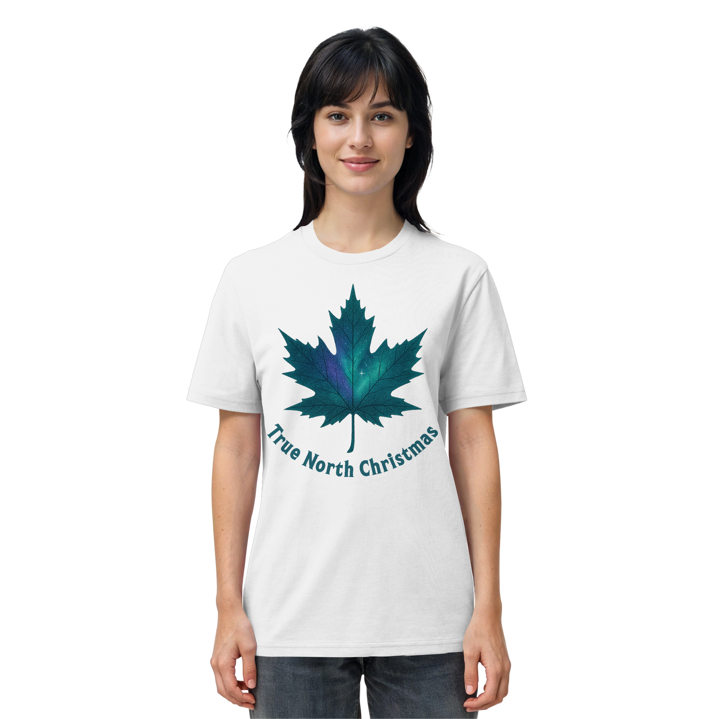 True North Christmas | Maple Leaf Holiday Tee | Proudly Christmas Shirt – Premium Cotton Gift