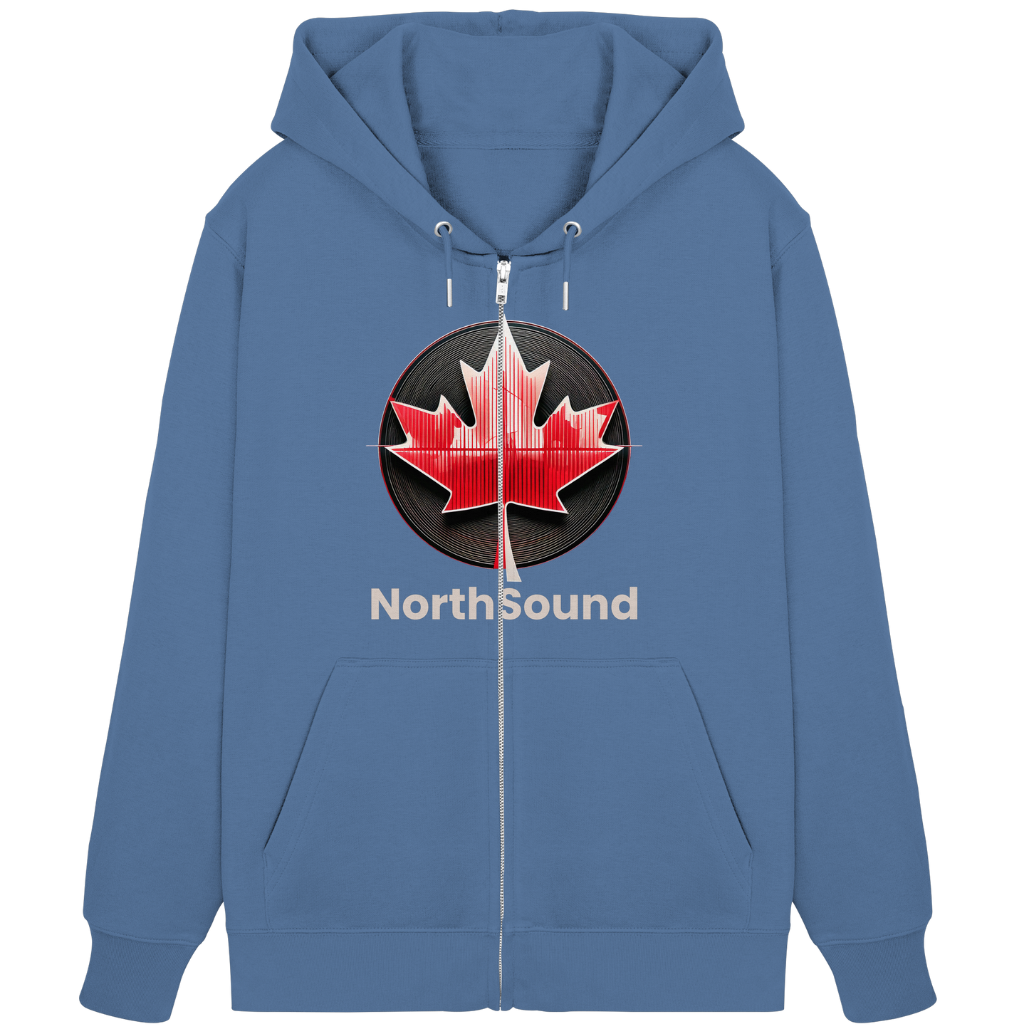 "NorthSound" Unisex Zip Hoodie - Zip Up and Tune In to Canadian Vibes
