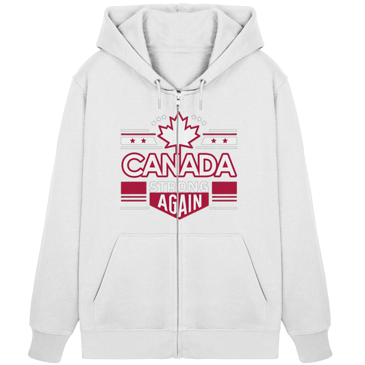 “Canada Strong Again” Unisex Zip Hoodie – Wear Your Pride, Bold and Patriotic!